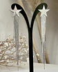 Aros Estrella Cascada Flecos Silver - Miniatura 6