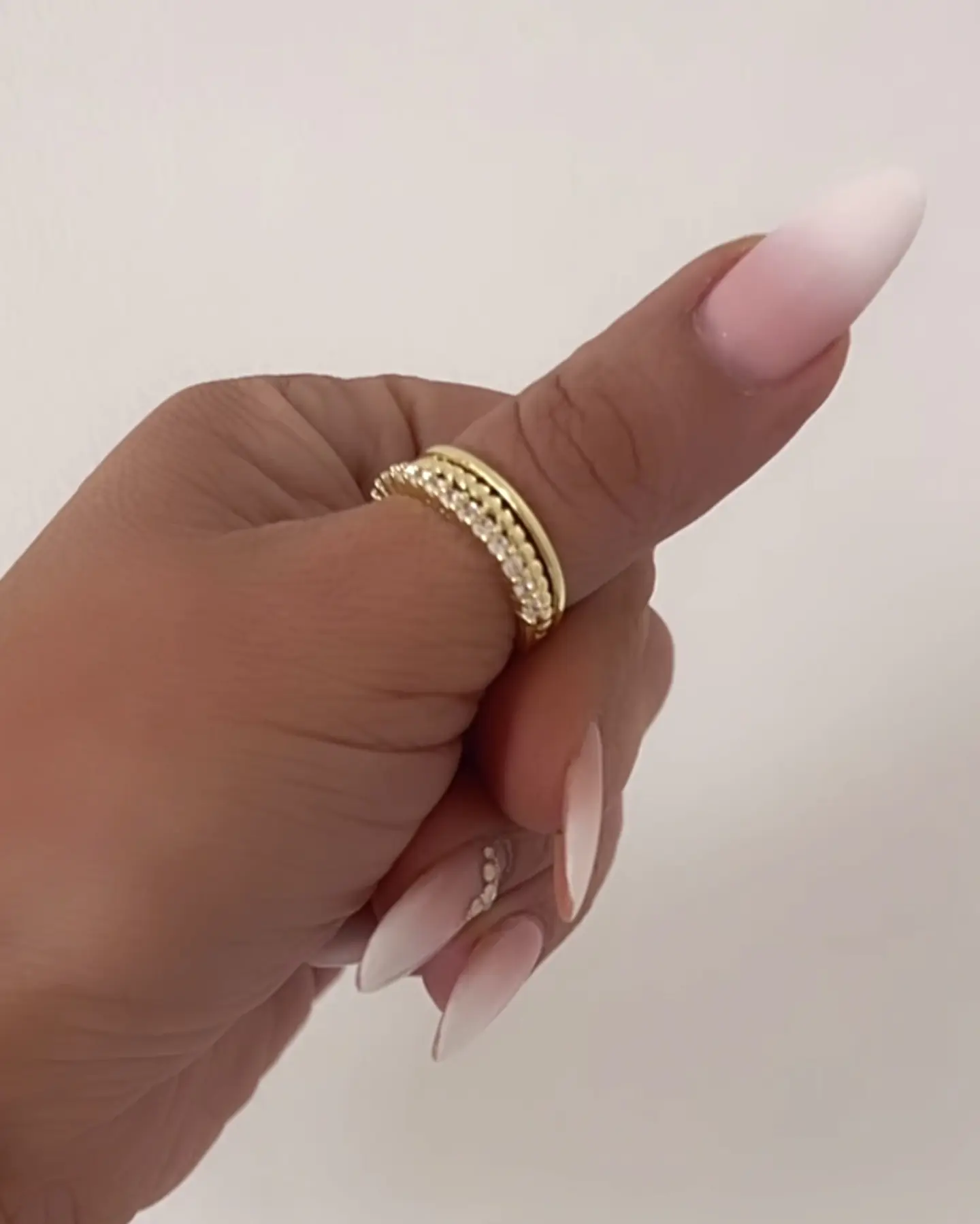 Anillo Beach Triple Banda Circones Gold 2