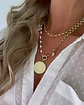 Collar XL Medallón Padre Nuestro Perlas gold - Miniatura 1