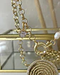 Collar XL Medallón Padre Nuestro Perlas gold - Miniatura 5