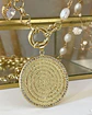Collar XL Medallón Padre Nuestro Perlas gold - Miniatura 3