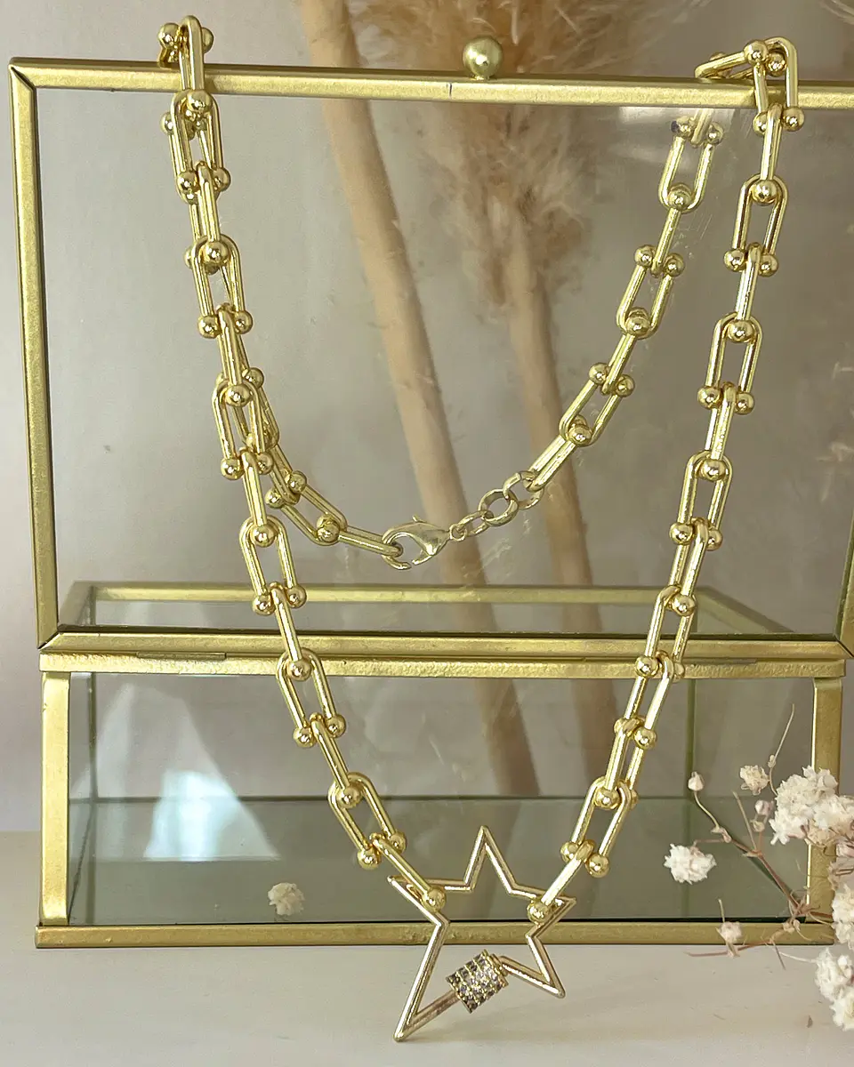Collar Estrella Irregular Gold 5