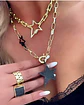 Collar  Estrellas Black Circones Gold - Miniatura 6