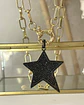 Collar  Estrellas Black Circones Gold - Miniatura 3