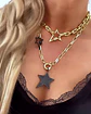 Collar  Estrellas Black Circones Gold - Miniatura 4