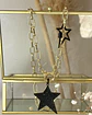 Collar  Estrellas Black Circones Gold - Miniatura 2