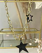 Collar  Estrellas Black Circones Gold - Miniatura 8