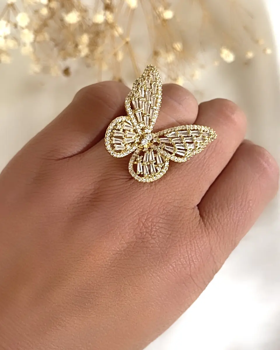 Anillo Mariposa Circones Gold  1