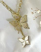  Collar Dúo de Mariposas Circones Gold - Miniatura 2