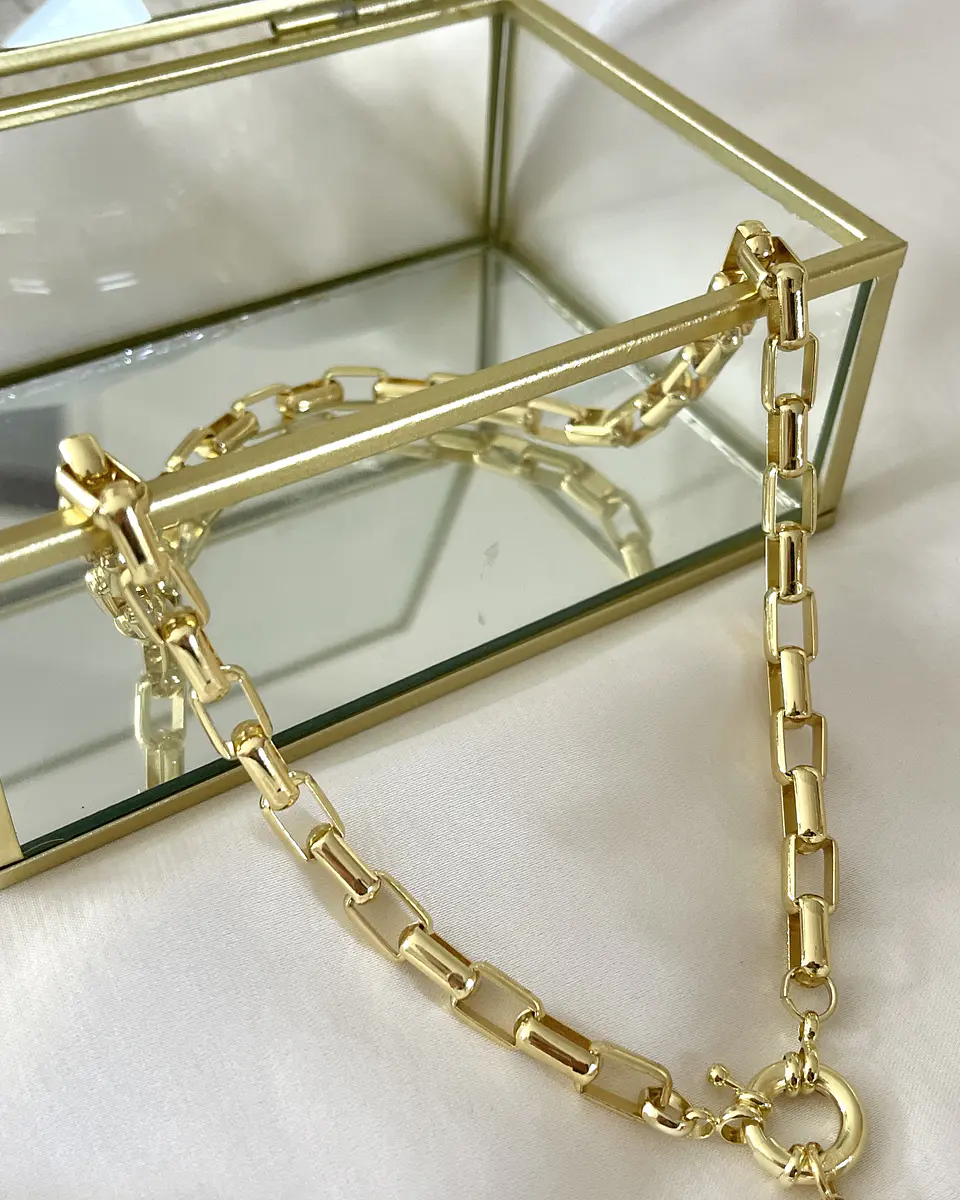  Collar Colgante Amatista Maxi eslabones gold 5