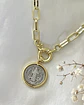 Collar Medalla San Benito Silver Gold - Miniatura 2