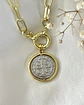 Collar Medalla San Benito Silver Gold - Miniatura 6