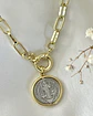 Collar Medalla San Benito Silver Gold - Miniatura 7