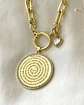 Collar Medallón Padre Nuestro Español Circones Gold - Miniatura 5