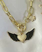 Collar Corazón Alado Black Gold - Miniatura 2