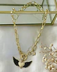 Collar Corazón Alado Black Gold - Miniatura 4
