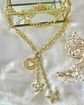 Collar XL Estrellas Corazón Multidije Gold - Miniatura 2