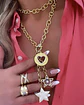 Collar XL Estrellas Corazón Multidije Gold - Miniatura 1