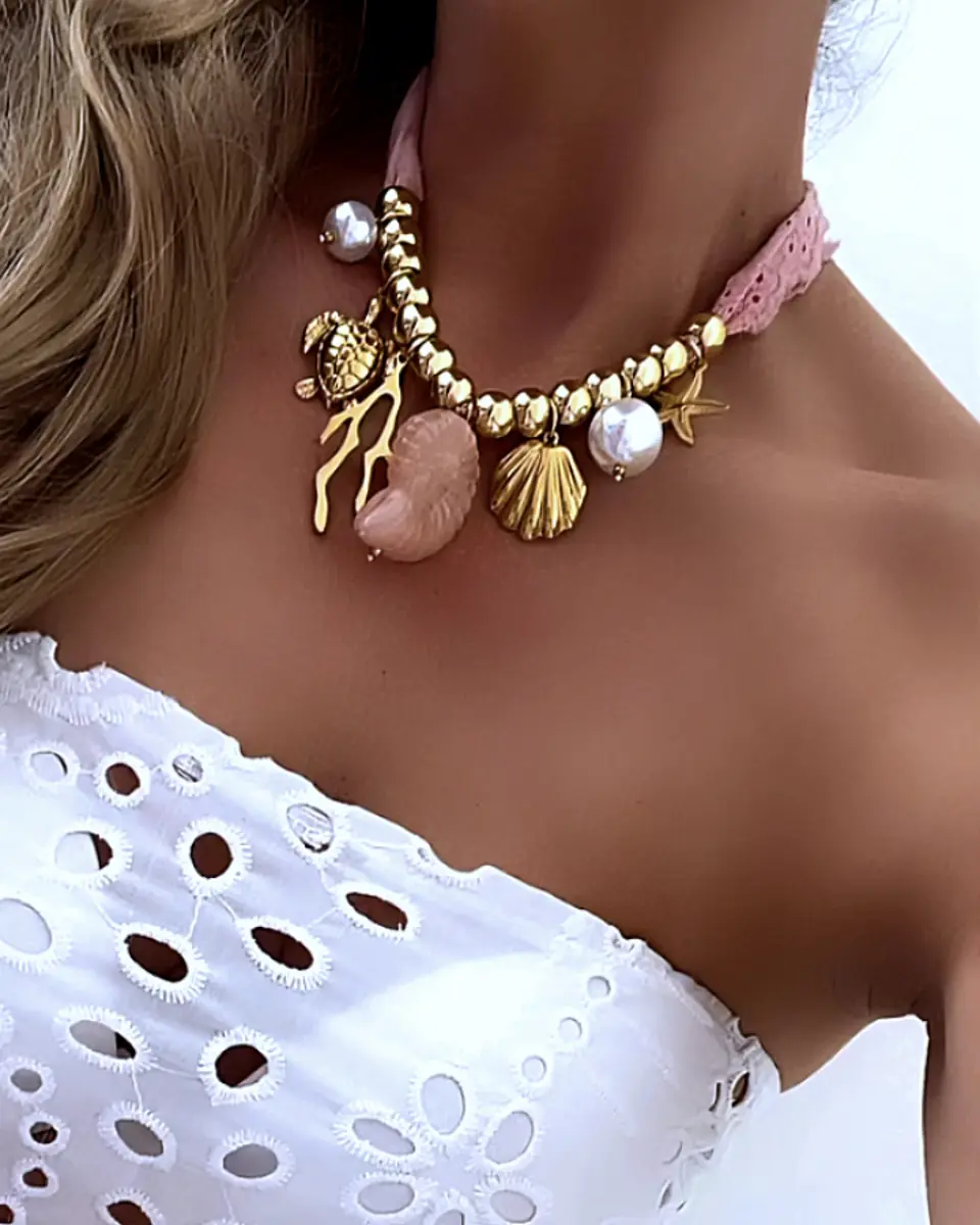 Collar Multidije Coral Ocean Vibes  3