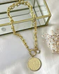 Collar Medallón Padre Nuestro Español Circones Gold - Miniatura 9