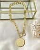 Collar Medallón Padre Nuestro Español Circones Gold - Miniatura 6