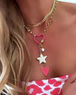 Collar Corazón Estrella Pink Summer Multidije Gold - Miniatura 1
