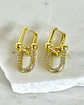 Aros Eslabones Tiffany Circones Gold  - Miniatura 1