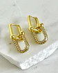 Aros Eslabones Tiffany Circones Gold  - Miniatura 2