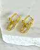 Aros Eslabones Tiffany Circones Gold  - Miniatura 3