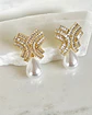 Aros Luxury Perla Circones Cross Gold - Miniatura 1