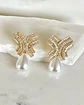 Aros Luxury Perla Circones Cross Gold - Miniatura 2