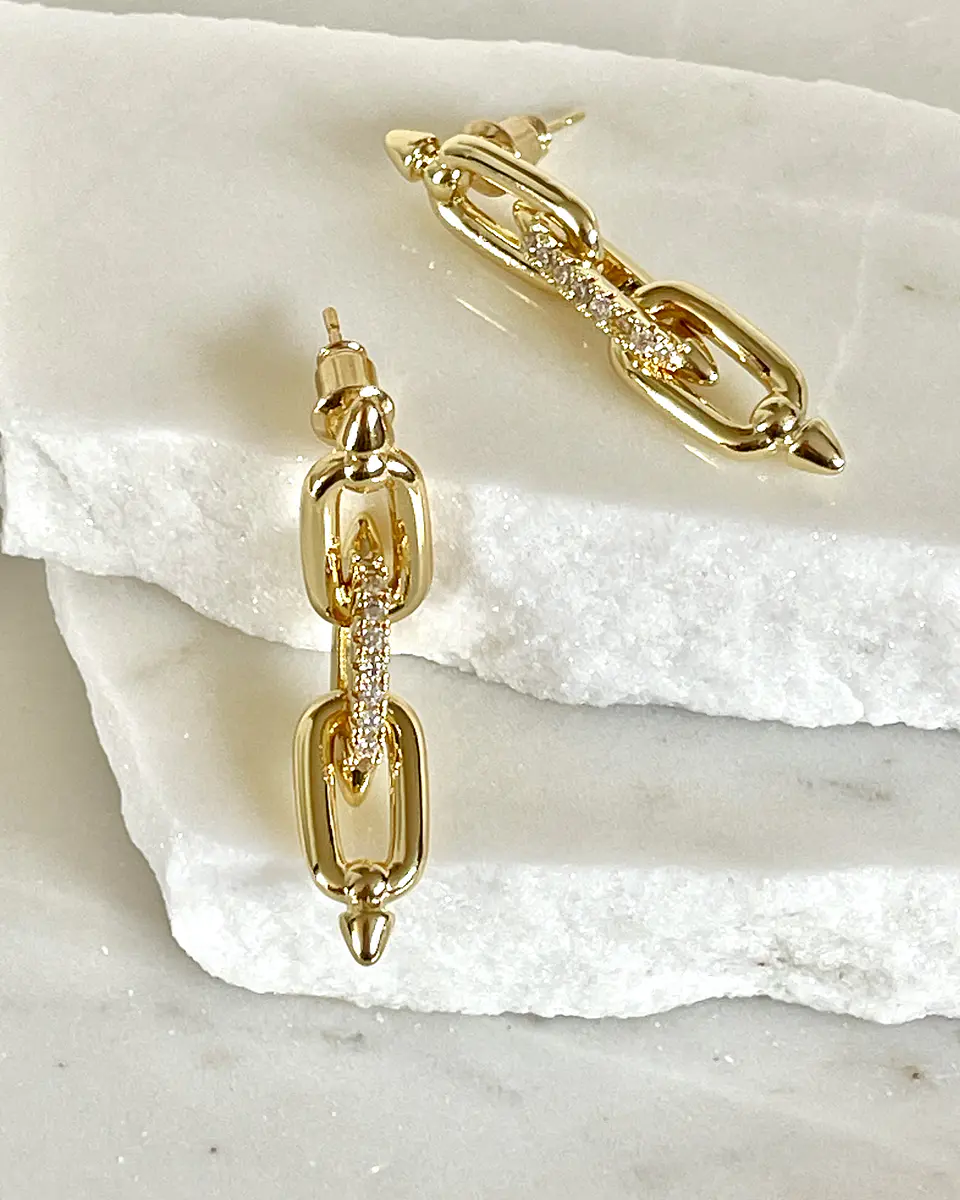 Aros Tiffany Slim Circones Gold 2
