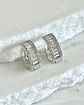 Aros argollas Cristales Silver  - Miniatura 1