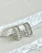 Aros argollas Cristales Silver  - Miniatura 2