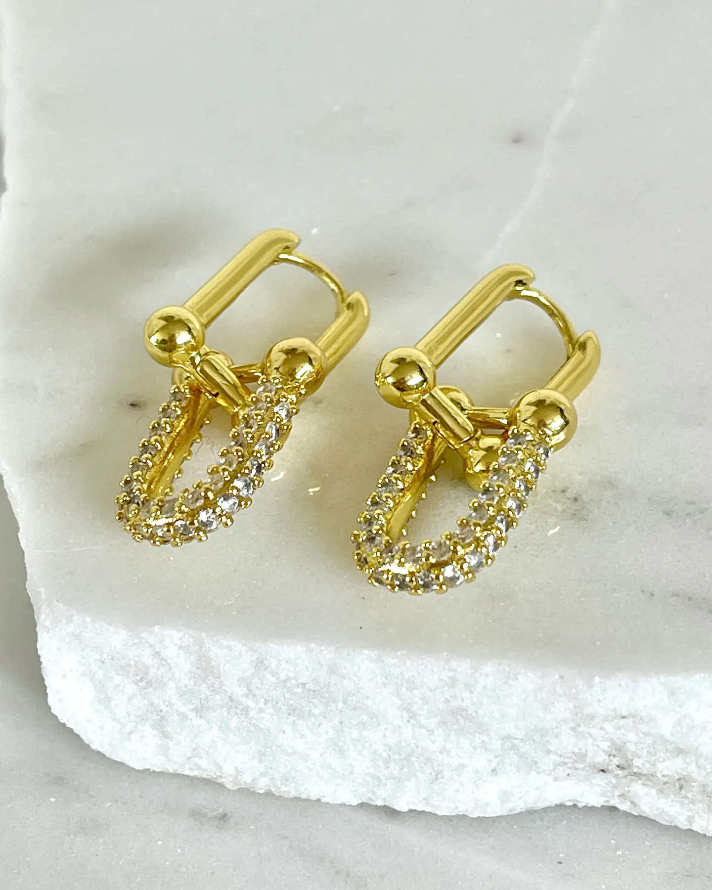 Aros Eslabones Tiffany Circones Gold  3