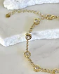 Pulsera Cintillo de Corazones Cristales Gold  - Miniatura 3