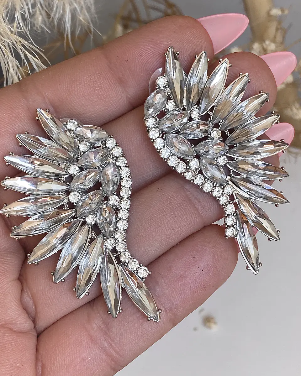 Aros Maxi Alas Cristal Silver 5