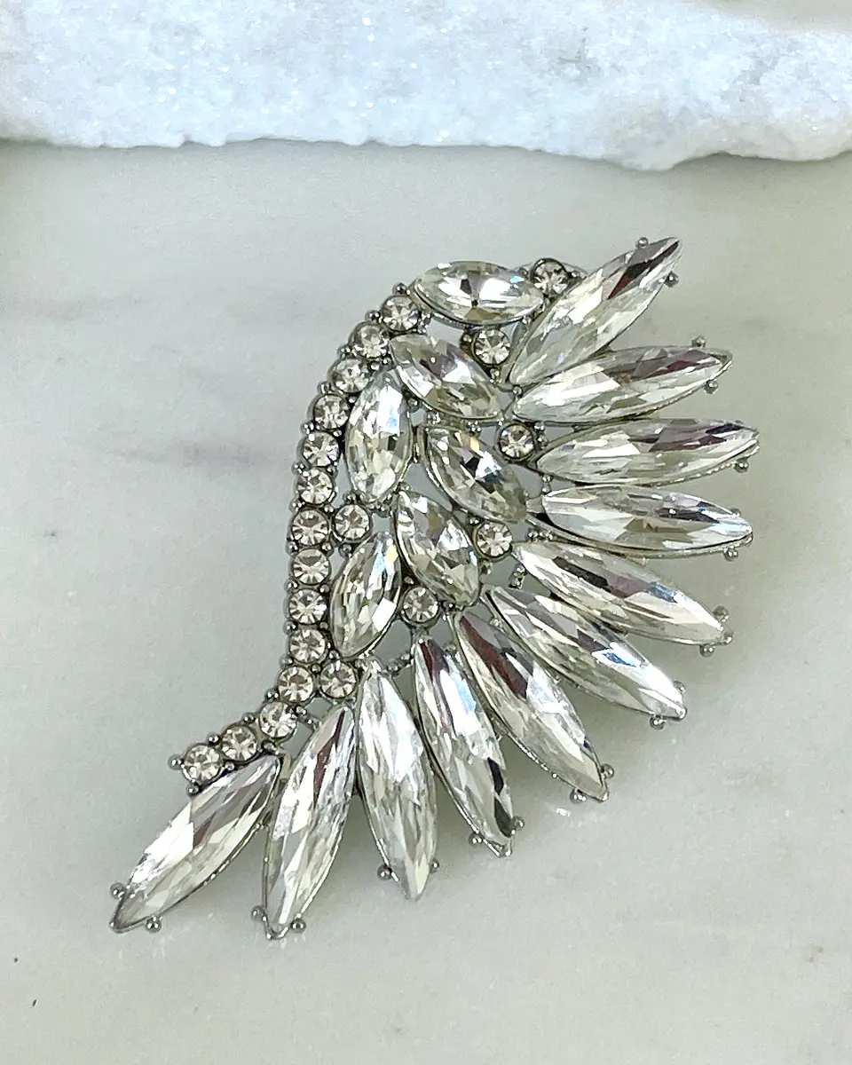 Aros Maxi Alas Cristal Silver 4