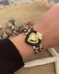 Pulsera Tejida Corazón detente Print Gold  - Miniatura 1