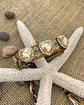 Pulsera Tejida hilera de Corazones Arena Gold  - Miniatura 2