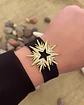 Pulsera Tejida Black MaxiEstrella Circones Gold - Miniatura 1