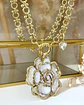 Collar Maxi Camelia eslabones mixtos punto luz Gold - Miniatura 6