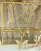 Collar Maxi Mariposa Circones conector circular punto de luz gold- - Miniatura 4