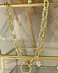 Collar Maxi Mariposa Circones conector circular punto de luz gold- - Miniatura 5