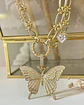 Collar Maxi Mariposa Circones conector circular punto de luz gold- - Miniatura 1