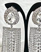 Aros Oversize Cascada Strass Silver - Miniatura 8
