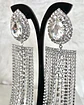 Aros Oversize Cascada Strass Silver - Miniatura 10