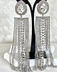 Aros Oversize Cascada Strass Silver - Miniatura 11