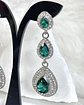 Aros Cascada Esmeralda Silver - Miniatura 2