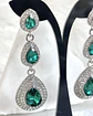 Aros Cascada Esmeralda Silver - Miniatura 3